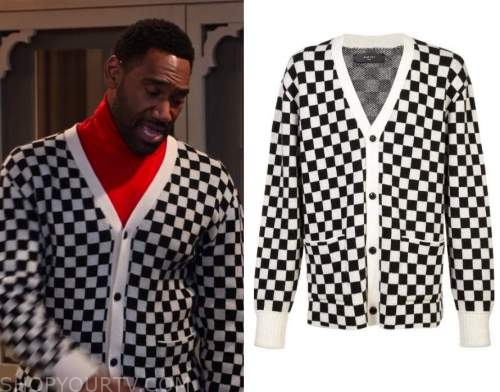 Family Reunion: Season 2 Episode 13 Moz's Checkerboard Cardigan 