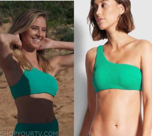 Home and Away: August 2021 Felicity's Green One Shoulder Bikini