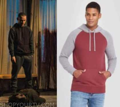 Slasher: Season 4 Episode 4 Grey & Burgundy Hoodie | Shop Your TV