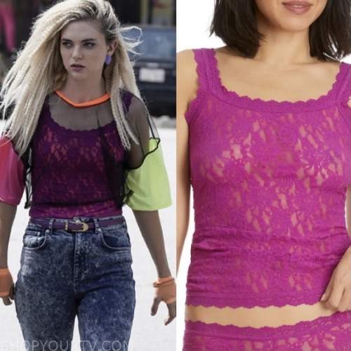 WornOnTV: Jessie's pink bra and briefs on Everythings Trash