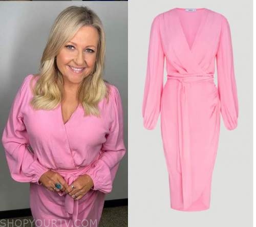 Studio 10: August 2021 Angela's Pink Wrap Dress | Shop Your TV