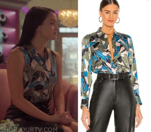 Riverdale: Season 5 Episode 16 Veronica's Floral Blouse | Shop Your TV