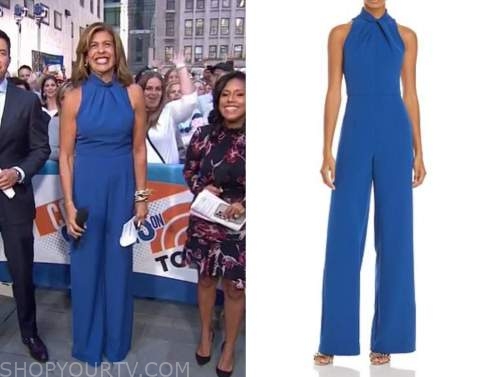 The Today Show: September 2021 Hoda Kotb's Blue Halter Jumpsuit | Shop ...