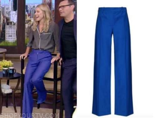 Live with Kelly and Ryan: September 2021 Kelly Ripa's Blue Pants | Shop ...