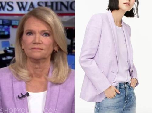 Good Morning America: September 2021 Martha Raddatz's Purple Linen ...