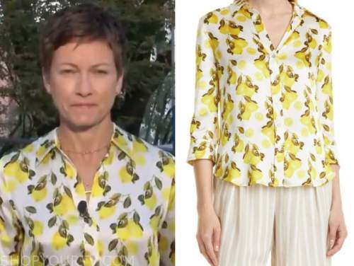 The Today Show: September 2021 Stephanie Gosk's Lemon Print Shirt ...