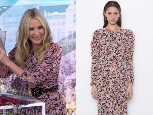 The Today Show: September 2021 Chassie Post's Floral Ruched Dress ...