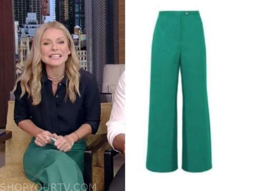 Live with Kelly and Ryan: September 2021 Kelly Ripa's Green Pants ...