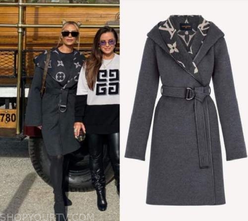 Louis Vuitton Hooded Cape worn by Dorit Kemsley as seen in The