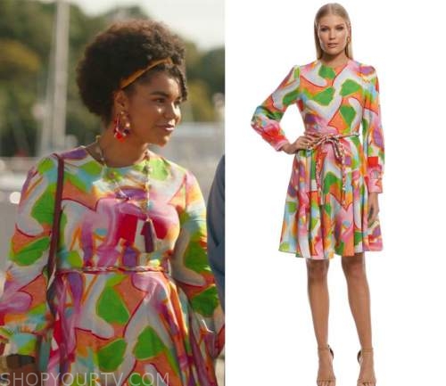 My Life is Murder: Season 2 Episode 4 Madison's Retro Print Dress ...