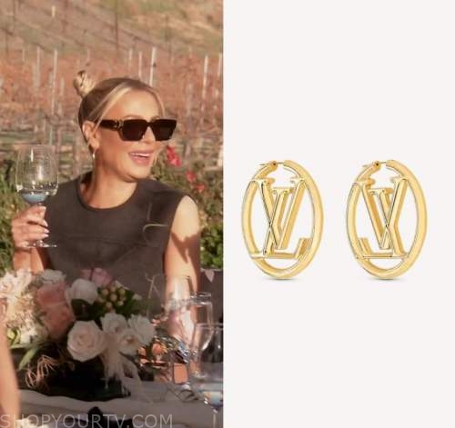 Real Housewives of Beverly Hills: Season 12 Episode 9/10 Dorit's Gold LV  Hoop Earrings