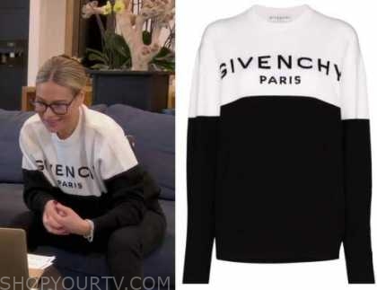 Dorit Kemsley's Black and White Givenchy Sweater