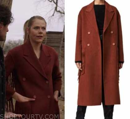 freya wool blend coat all saints