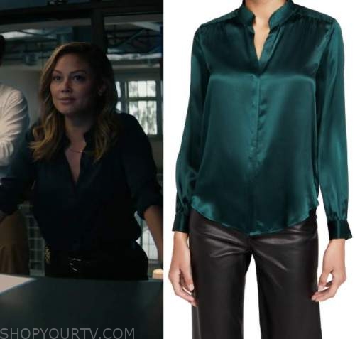 NCIS - Hawaii: Season 1 Episode 1 Jane's Teal Satin Blouse