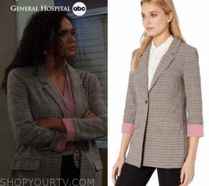 General Hospital: September 2021 Jordan's Grey Plaid Blazer | Fashion ...