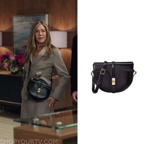 Celine besace bag worn by Alex Levy (Jennifer Aniston) as seen in The  Morning Show TV series (Season 2)