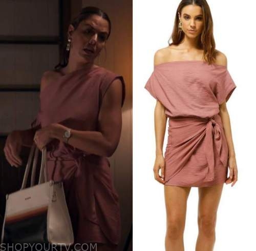 Home and Away: September 2021 Mackenzie's Pink Wrap Dress | Shop Your TV