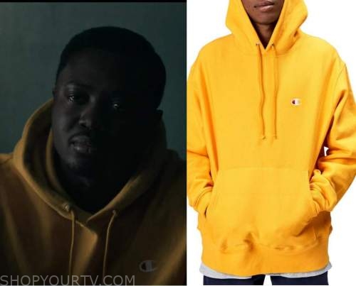 Yellow champion sale hoodie outfit