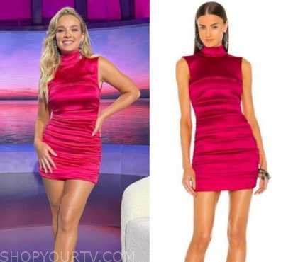 Love Island (AU): Season 3 Afterparty Abbie's Mock Neck Satin Dress ...