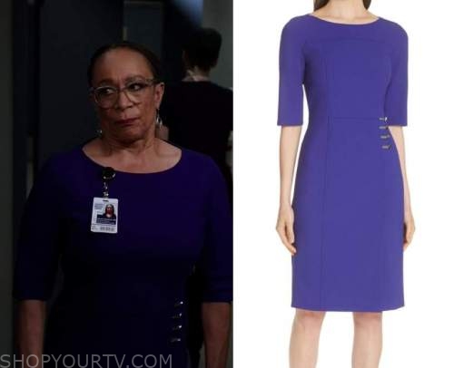 Chicago Med: Season 7 Episode 5 Sharon's Blue Dress | Shop Your TV