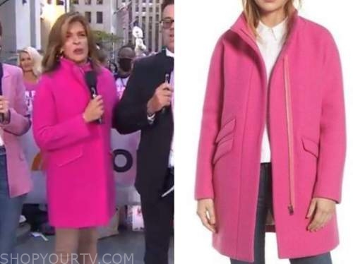 The Today Show: October 2021 Hoda Kotb's Pink Coat | Shop Your TV