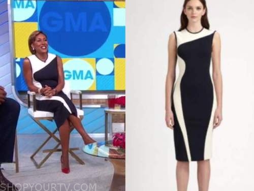 Good Morning America: October 2021 Robin Roberts's Colorblock Sheath ...