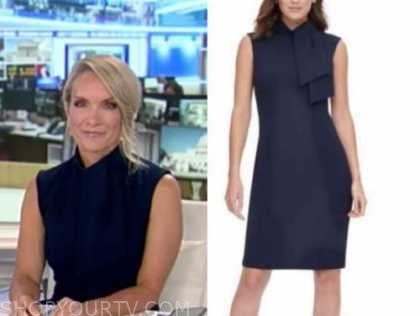 America's Newsroom: October 2021 Dana Perino's Navy Blue Tie Neck ...