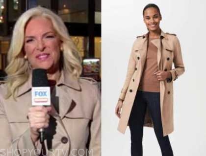 Fox and Friends: October 2021 Janice Dean's Beige Trench Coat | Fashion ...