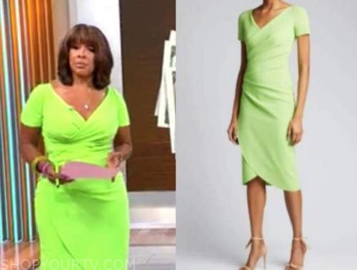 CBS Mornings: October 2021 Gayle King's Lime Green Dress | Shop Your TV