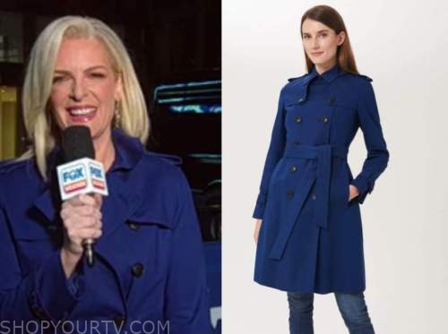 Fox and Friends: October 2021 Janice Dean's Blue Trench Coat | Shop Your TV