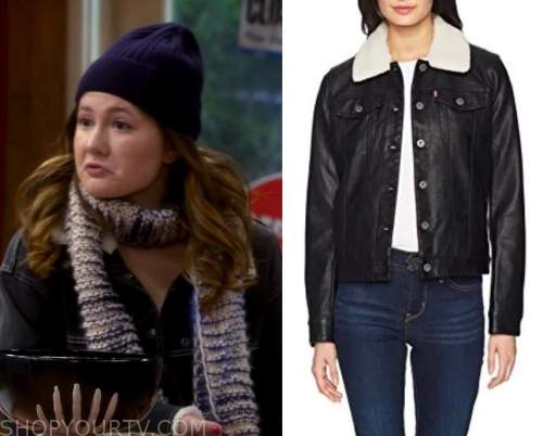 The Conners: Season 4 Episode 5 Harris' Leather Sherpa Jacket | Shop ...