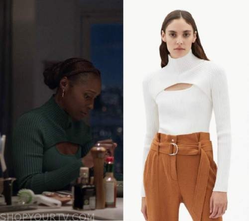 Shop Molly's Cutout Black Top in Insecure's Final Episode