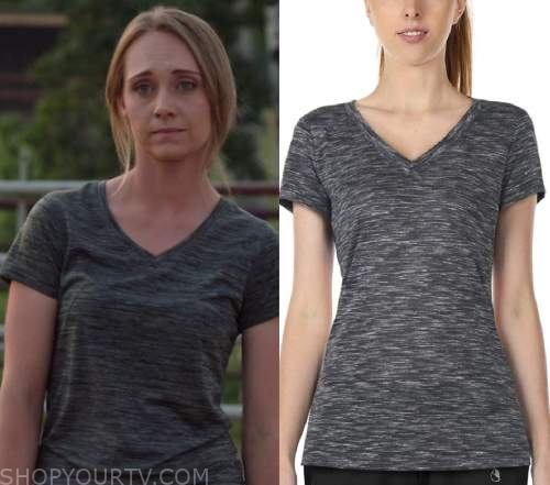 Heartland: Season 15 Episode 1 Mesh Drawstring Top