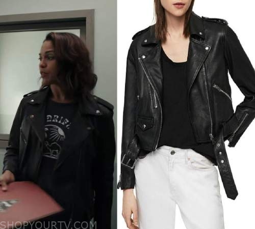 Hightown: Season 2 Episode 2 Jackie's Black Leather Jacket | Shop Your TV