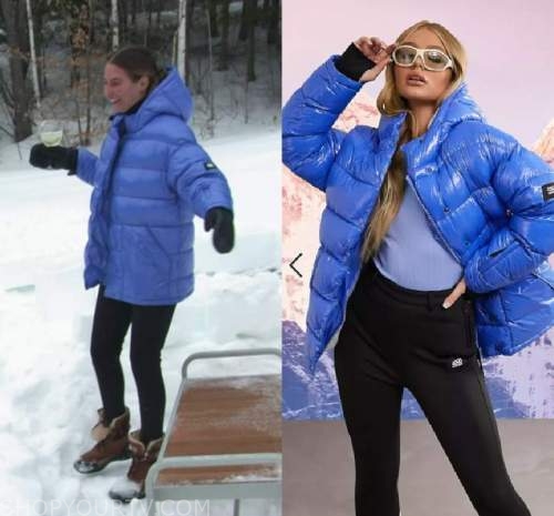 Winter House: Season 1 Episode 2 Amanda's Blue Puffer Jacket | Shop Your TV