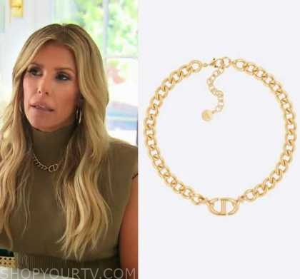 Million Dollar Listing LA: Season 13 Episode 1 Tracy's Gold CD Necklace