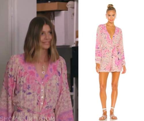 Vanderpump Rules: Season 9 Episode 2 Pink FLoral Print Romper | Shop ...