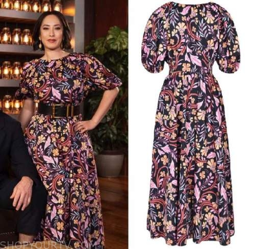 Masterchef AU: Celebrity Season 2 Melissa's Black & Pink Printed ...