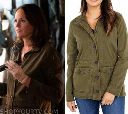 CSI Vegas: Season 1 Episode 5 Sara's Green Utility Jacket | Shop Your TV