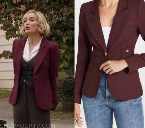 Legends of Tomorrow: Season 7 Episode 5 Sarah's Burgundy Blazer | Shop ...