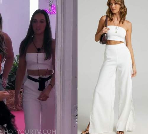 Love Island (AU): Season 3 Episode 18 Tayla's White Trousers & Bandeau ...