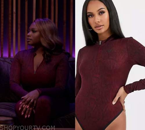 WornOnTV: Jill's burgundy jacket and leggings on Queens, Naturi Naughton