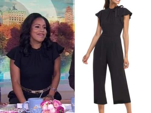 The Today Show: November 2021 Sheinelle Jones's Black Jumpsuit | Shop ...