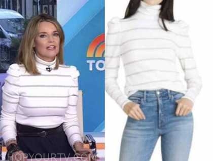 The Today Show: November 2021 Savannah Guthrie's White Striped ...