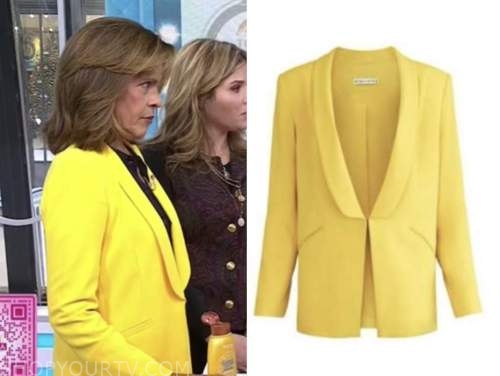 The Today Show: November 2021 Hoda Kotb's Yellow Blazer | Fashion ...