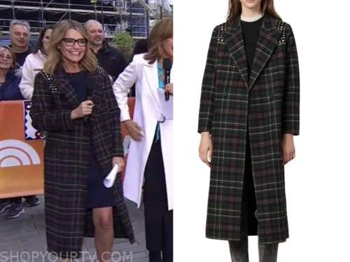 The Today Show: November 2021 Savannah Guthrie's Plaid Embellished Coat ...