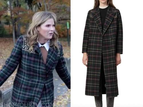 The Today Show: November 2021 Jenna Bush Hager's Green Plaid Studded ...