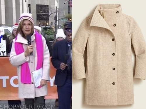 The Today Show: November 2021 Hoda Kotb's Beige Coat | Shop Your TV