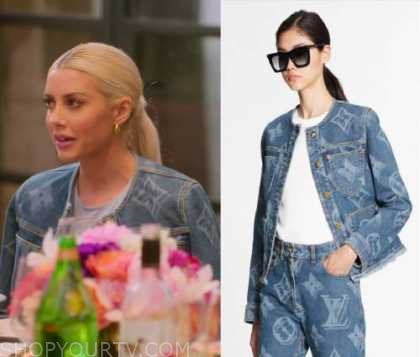 Louis Vuitton - Blurry Giant Monogram Collarless Denim Jacket