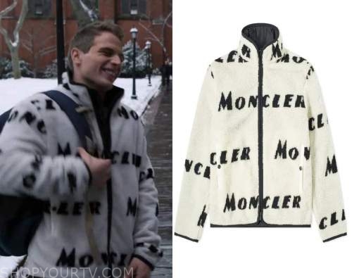 Power Book II – Ghost: Season 2 Episode 1 Black & White Moncler Print  Fleece